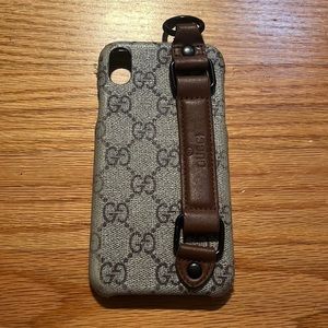 Gucci phone case with strap
